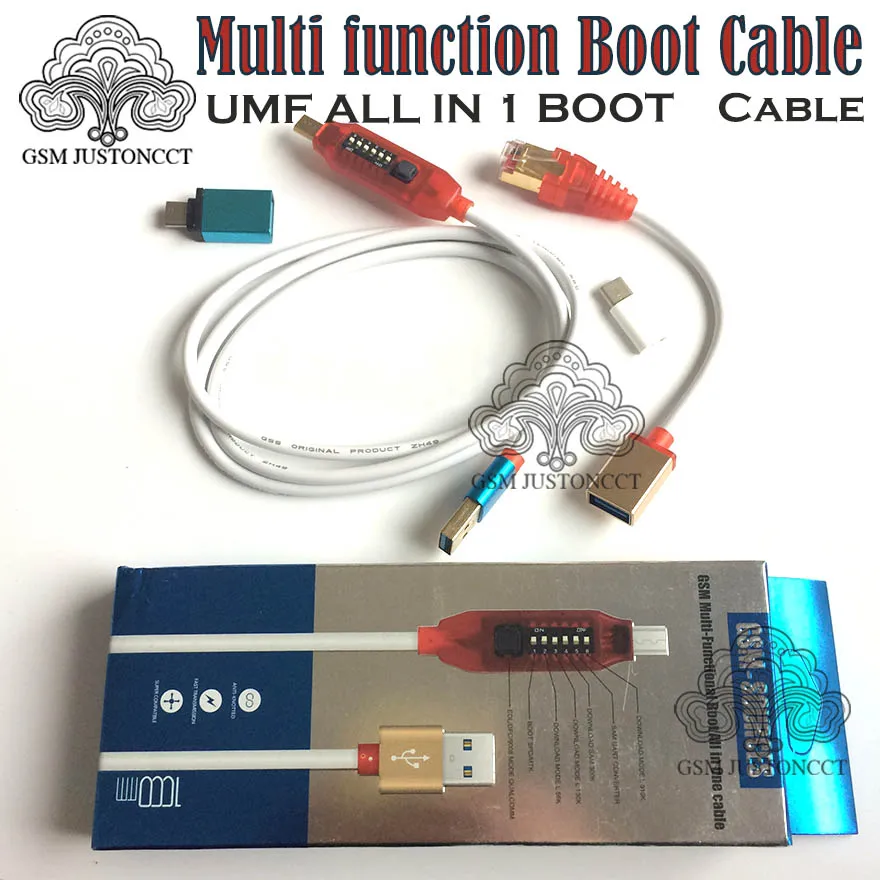 Multi funkcie Boot, Všetko v jednom Kábel ( JEDNODUCHÉ PREPÍNANIE ) Micro USB, RJ45, Všetko v Jednom Multi funkcie Boot Kábel edl kábel
