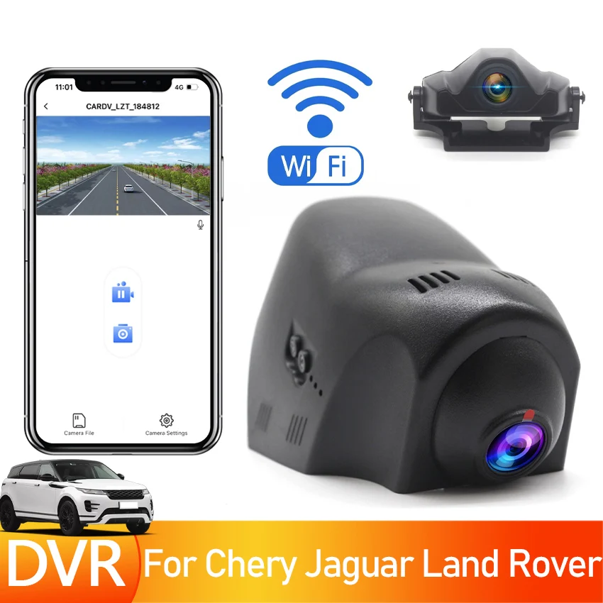 UHD 2160P Plug and play Auta DVR Wifi videorekordér Dash Cam Kamera Pre Chery Jaguar Land Rover JLR Objav Šport 2015 Až 2019