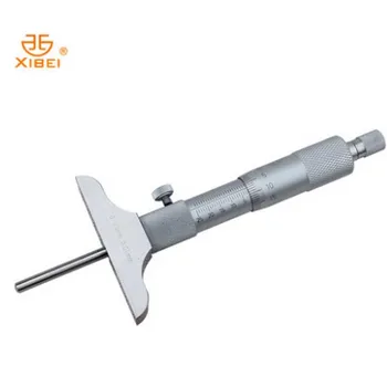 0-25 mm 0-50mm 0-100 mm 0-150mm Xibei značky Hĺbka Mikrometer 0.01 mm hĺbka mikrometer rozchod s prúty hĺbka strmeň meracie nástroje