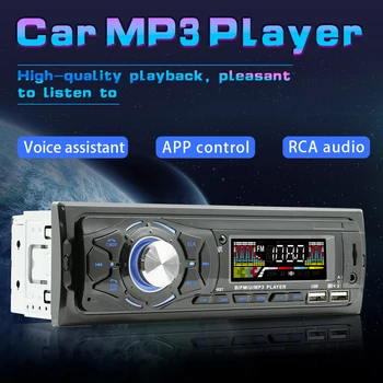 1 Din autorádio Stereo Prehrávač Digitálnych In-dash 55Wx4 Bluetooth, MP3 Prehrávač Multimediálny Prehrávač USB Nabíjačku s V Dash AUX Vstup