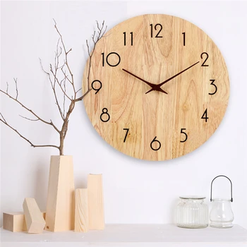 1 nastavte DIY Kreatívne nástenné hodiny, Drevené ruky Orechové drevo ihly Quartz Hodiny nahradiť časť Príslušenstvo ručičky