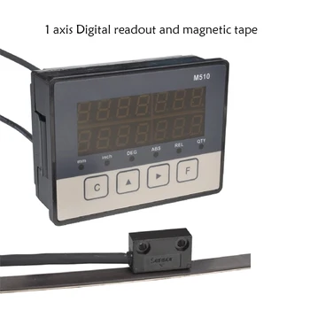 1 Os Miestny Displej Single DRO M510 Magnetický Senzor Pásky Posunutie zobrazenia hodnôt Stupnice Pozíciu Prevodníky Encoder Tesárstvo