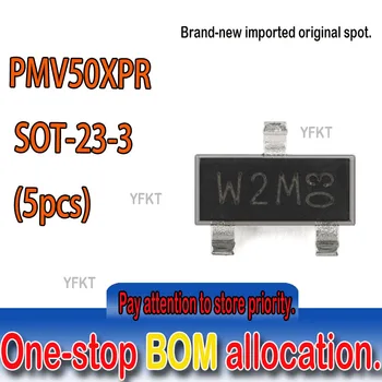 100% Nový, originálny mieste PMV50XPR SOT23-3 OZNAČENIE:W2M S kanál 20 v groove MOSFET PMV50XPR (5 ks)