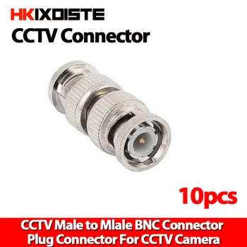 10pcs/veľa CCTV Príslušenstvo BNC Samec Samec KAMEROVÝ Bezpečnostný Prehovoriť Spojka Video BNC Konektor Adaptéra VF Konvertor