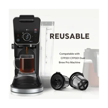 12PCS Opakovane Kávové Kapsule na Ninja Dual Varenie Espresso K Pohár Kapsule na Ninja CFP201 CFP301 Stroj