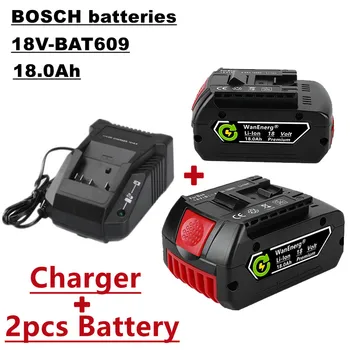 18V náradie lithium ion batéria, 18.0 ah, vhodné pre bat609, bat609g, bat618, bat618g, bat614,2 batérie + nabíjačka na predaj