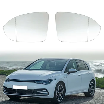 1Pair Auto Vpredu Vľavo, Vpravo Vyhrievané Bočné Dvere Krídlo Spätné Zrkadlo Objektív Skla pre VW Golf Mk8 2020 2021 2022