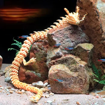 1PC 3D Vytlačené akvárium Záhradné Dekorácie Dragon Akvárium Ornament Akvárium Ozdoby DIY Čínsky Drak