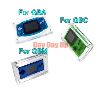 1PC Na Game Boy Color VOP GBA Transparentné Skladovanie Akryl Pre Game Boy Micro GBM Konzoly Shell Karty Hracie Pole Displeja, Stojan