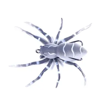 1pcs Rybárske Luya Spider Mäkké Návnady, Rybárske Lure Bionic Umelá Návnada Plastové Uhlíkovej Ocele Háky Šťuka Kapra, Nástrahy