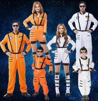 2016 Halloween cosplay kostýmy pre dospelých astronaut oblečenie žena pilot oblečenie Policajnej uniforme house party Rodič dieťaťa oblečenie