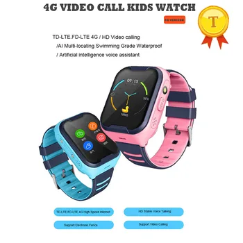 2019 najnovšie Vodotesný IP67 4G Deti Smart hodinky Vzdialené Fotoaparát, GPS, WIFI Deti Študent dieťa sledovať SOS videohovor vzdialené Monitorovanie