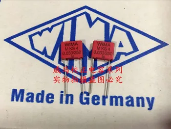 2020 hot predaj 10pcs/20pcs nemecký kondenzátor WIMA MKS4 250V 0.033 UF 250V 333 33nf P: 7,5 mm Audio kondenzátor doprava zadarmo