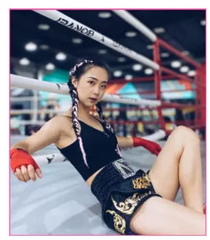 2022 Mužov Box Nohavice Tlač MMA Šortky Kickbox Boj Ukotvenia Krátke Tiger Muay Thai Boxing Šortky Oblečenie Sanda