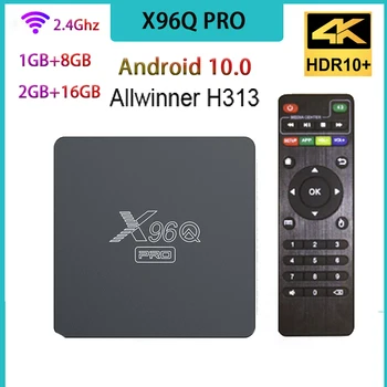 2023 Android TV BOX X96Q PRO Android 10 Allwinner H313 Smart tvbox 2.4 G Wifi, 2GB 16GB 4K Media Player X96 q 1GB8GB Set-Top-Box