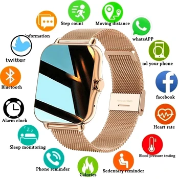 2023 Bluetooth-compatibleAnswer Hovor Smart Hodinky Ženy Muži plne Dotykový Vytáčanie Hovoru Fitness Tracker Vodotesný IP67 Smartwatch ženy
