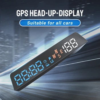 2023 GPS Tabuli HUD Gague Digitálny Rýchlomer Čas, Kompas, nadmorská Výška Plug and Play Elektronické Príslušenstvo pre Všetky Autá