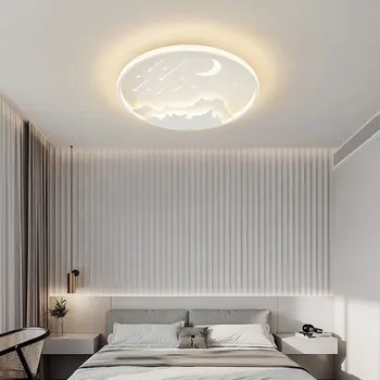 2023 Moderné Biele LED Stropné Svetlá S Diaľkovým ovládaním Pre Spálne Štúdia Obývacia Izba Domov Strechy Módne Krúžok Luster Osvetlenie