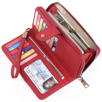 2023 Nové dámske Dlhé Peňaženky RFID Multifunkčné dámske Peňaženky PU Kožené Ručné Taška Multi Card Kartu Taška Peňaženky