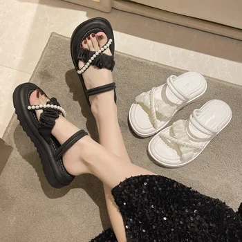 2023 Nové dámske sandále Letné byt sandále Sandalias Mujer plážové sandále dámske žabky luxusné topánky sandále