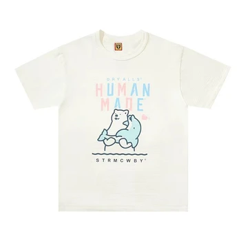 2023ss Ľudských Vyrobené Tričko Muži Ženy Cartoon Dolphin T-shirt Top Tees y2k