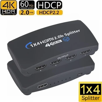 20set HDCP 2.3 1x4 1 do 4 Z 4k 60hz 1 až 4 HDMI Splitter HDCP2.2 ako hdmi2.0 Splitter Podporu Skalárnym Pre apple TV PS4