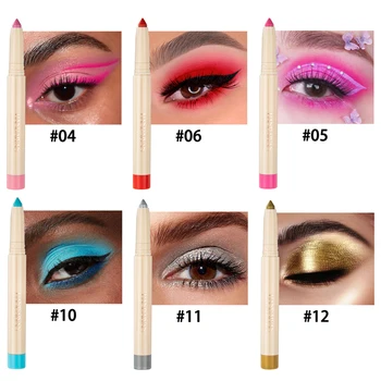22 Farby Lesk Eyeshadow Ceruzka Pearlescent Matný Očný Tieň, Ružové A Modré Očné Linky Pero Dlhotrvajúci Make-Up Pigment Kozmetika