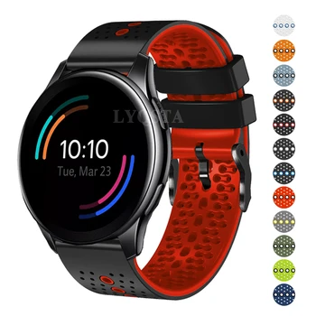 22 mm Silikónové Smartwatch Kapela Popruh Pre plus Jeden Watchband Huawei Sledovať GT2 GT3 Pro 46 mm Priedušná Náramok Náramok