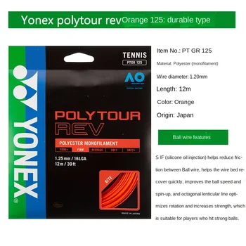 3 pack yonex polytour strike tenisová raketa badminton string vyrobené v japonsku