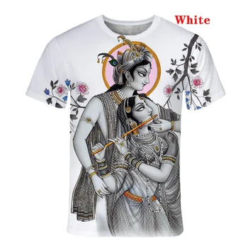 3D vytlačené Pána Šivu, Indické božstvá vzor vytlačené T-shirt O-krku, krátke rukávy módne mužov a žien mládež nadrozmerné si
