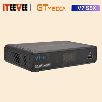 3KS Gtmedia V7 S5X 1080P Full HD 4-miestny LED Displej s USB WIFI Online Film Youtube Rýchle Dodanie Satelitný Prijímač