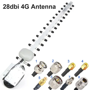 4G Antény Yagi Anténa 28dbi 4G LTE SMA Male BNC TNC RP-SMA Male Vonkajšie Smerové Zosilňovač, Booster Modem RG58 1,5 m
