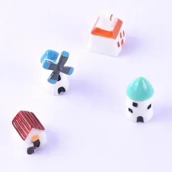 4pcs Miniatúrny domček pre bábiky Bonsai Krajiny Dekorácie