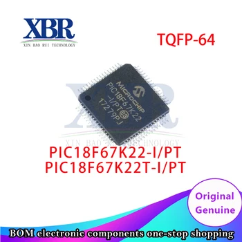5 ks PIC18F67K22-I/PT PIC18F67K22T-I/PT TQFP-64 8 bitové Mikroprocesory MCU 128kB Flash 4kB RAM