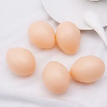 5 KS Plastových Falošné Kuracie Vajcia Hydiny Vrstva Coop Násadové Simulácia