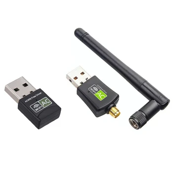 600Mbps 2.4 GHz/5 ghz Dual Band USB Wifi Adaptér Bezdrôtovej Sieťovej Karty s Anténa Bezdrôtového pripojenia USB WiFi Adaptér wifi Dongle