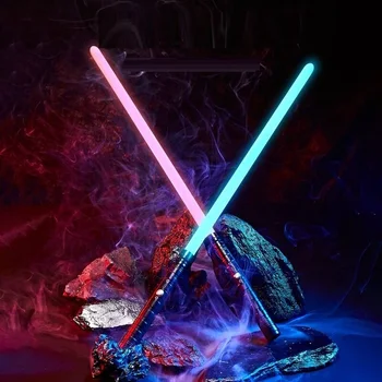 80 cm Star Wars Lightsaber Laser Rgb Kovové Light Saber Meč Hračky Espada Kpop Lightstick 2 V 1 So Zvukom Detí v Pohode Hračky