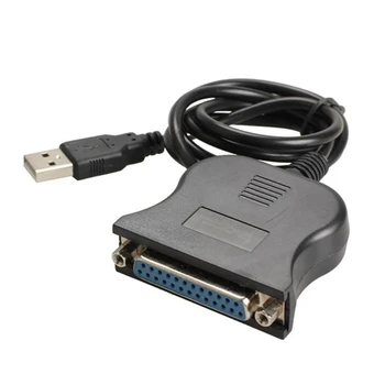 80 cm USB DB25 25Pin Paralelný Port Tlačiarne Converter Kábel USB2.0 Adaptér
