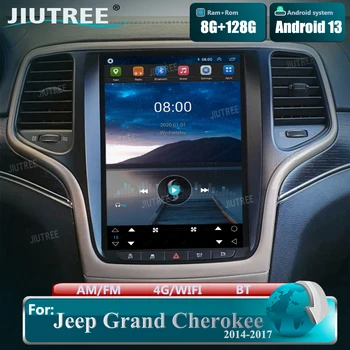 8G+128G Android13 Tesla Obrazovke Auto Video Player Radio Na Jeep Grand Cherokee 2014-2017 Auto Stereo GPS Navigátor, Multimediálnych