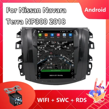 9.7 palca Vertikálna maska Na Nissan Navara Terra NP300 2018 Telsa Štýl Auto Rádio Stereo Multimediálne Video Prehrávač, Navigácia GPS
