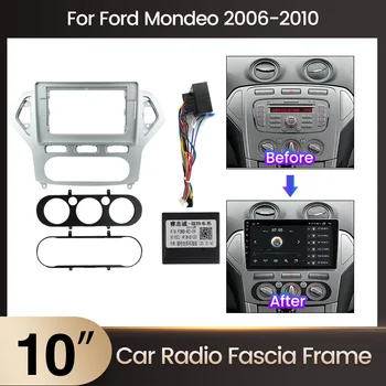 9 Palcový autorádia Multimediálne Rám pre Ford MONDEO 2011 2012 2013 2DIN dvd Mp5 Audio Stereo Paneli Dashboard Mount Kit Panel Kryt