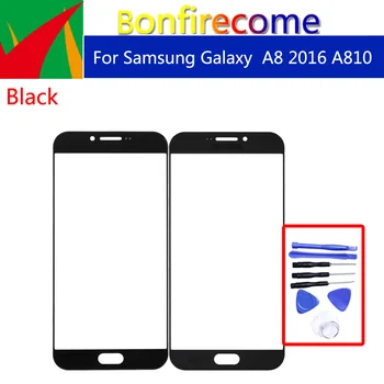 A810 Dotykový displej Pre Samsung Galaxy A8 2016 A810S A810 A810F A810DS A810H Dotykový Displej Predné Sklo Panel Vonkajšie Sklo Objektívu 5.7 inc
