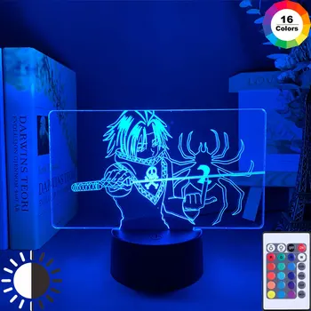 Akrylových 3D LED Nočné Svetlo Hunter X Lampa pre Deti Spálňa Decor Nočného Darček Akrylových 3d Svetlo Hunter