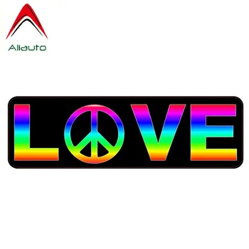 Aliauto Funny Auto Samolepky Pokoj, Láska Rainbow Gay Dekor Kryt Kotúča, Škrabance na Peugeot Golf 6 Hyundai Smart Fortwo,16 cm*5 cm