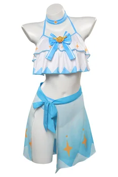 Anime Hry Genshin Vplyv Lumine Cosplay Plavky Ženy Kostým Plavky Fancy Dress Up Party Oblečenie Pre Hranie Rolí