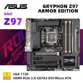 ASUS GRYPHON Z97 BRNENIE EDITION+i5 4690S Doske Auta s technológiou Intel Z97 Čip pre LGA 1150 DDR3 Podpora Core I5, I7 I3Cpus 32GB ATX