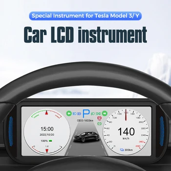 Auto, Meter LCD Panel Multimediálne Obrazovky Tesla Model 3/Y 6.8 v IPS s Vysokým Rozlíšením Obrazovky, Inteligentný LCD Displej