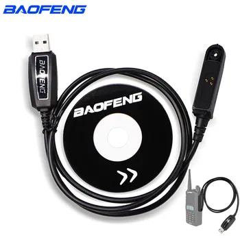 Baofeng Nepremokavé Walkie Talkie Programovanie USB Kábel S CD Ovládač pre UV-9R UV9R Plus BF A58 BF-9700 GT-3WP pod 2 Spôsob Rádio