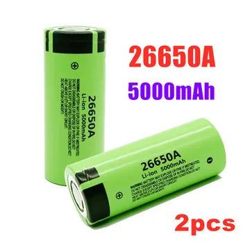 Batterie lítium-iónová nabíjateľná, 100%, 26650 mAh, 5000 V, 50a, zalejeme lampe de poche LED 26650A, avec chargeur, nouveauté, 3.7