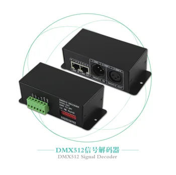 BC-802-6803 DC5V-24V LED DMX 512 LPD6803 signál dekodér svetlo radič
